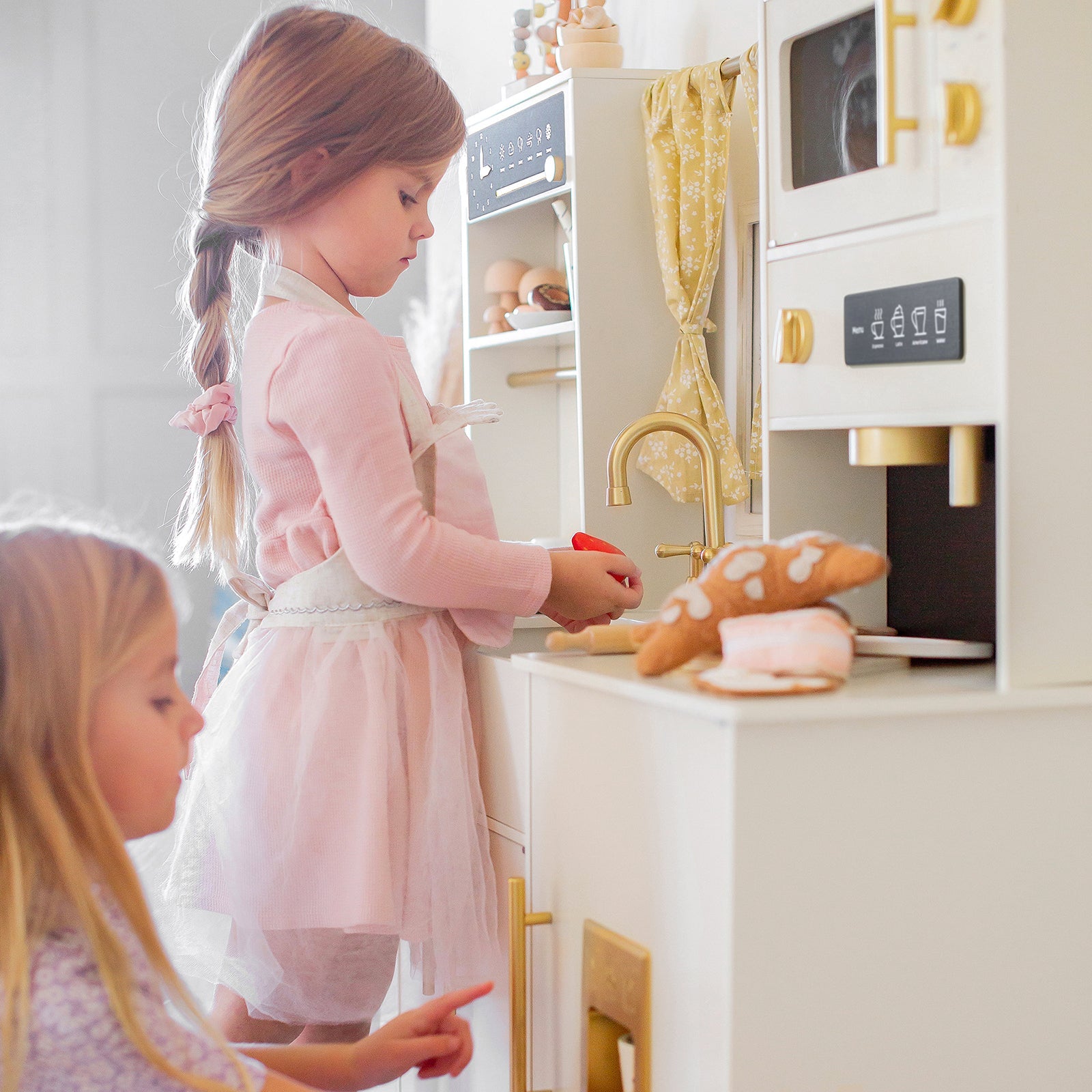 How to Set Up a Play Kitchen for Two Children
