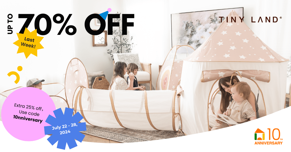 Celebrate 10 Years with 70% Off Play Tunnels - Tiny Land INC