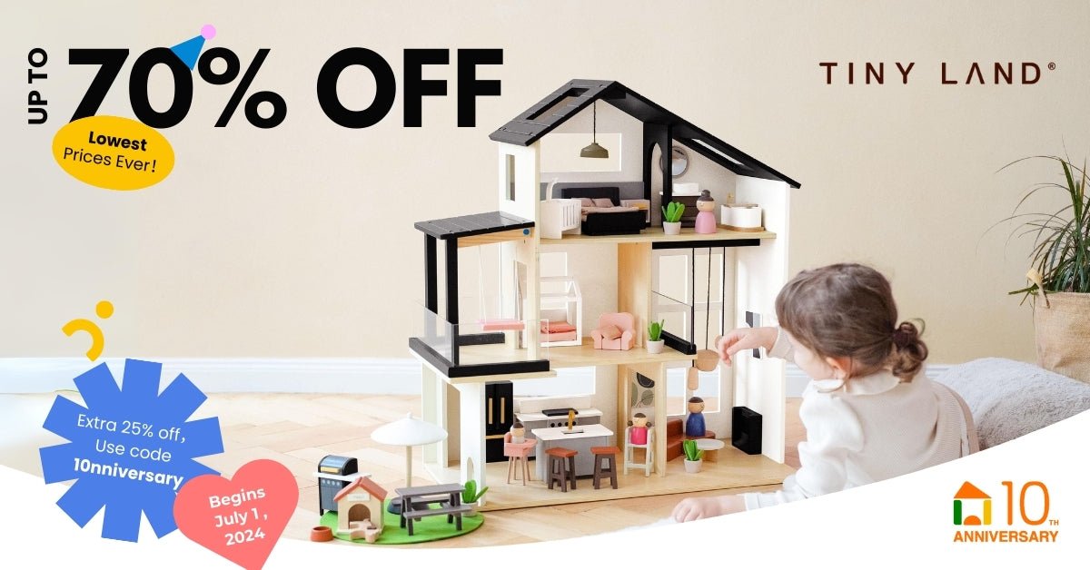 Enchanting Wooden Dollhouse – Up to 70% Off for Tiny Land's 10th Anniversary - Tiny Land INC