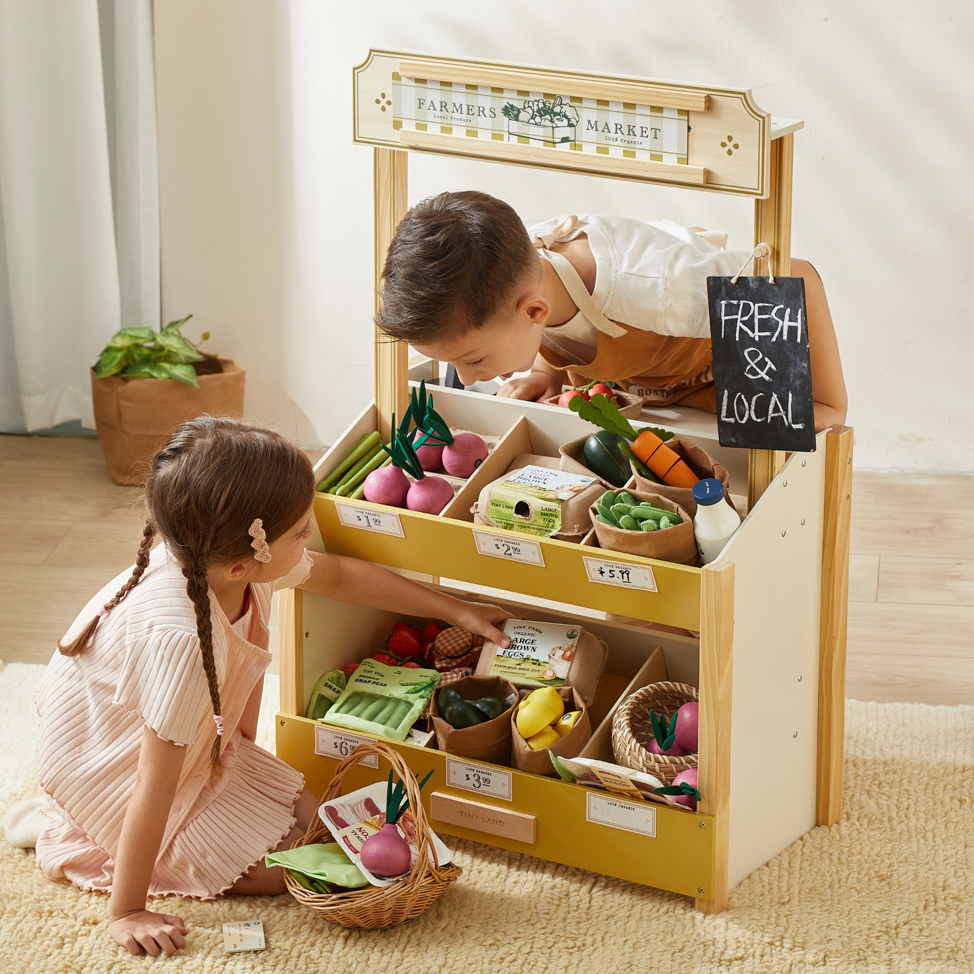 How to Create a Pretend Grocery Store for Kids Using Play Food