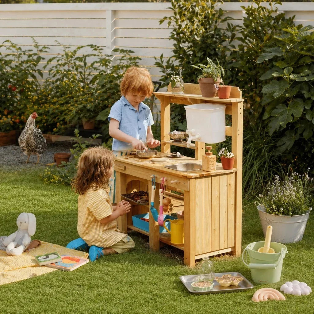 Outdoor Mud Kitchen Play Ideas & Creating a Soft Wind-Down Zone