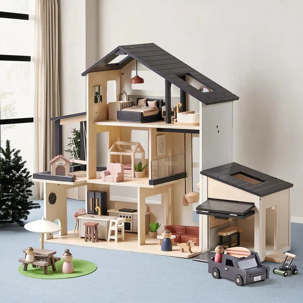Tiny Land® Dollhouse & Dollhouse Garage Bundle Featured on Yahoo Creator: A Parent’s Real-Life Experience