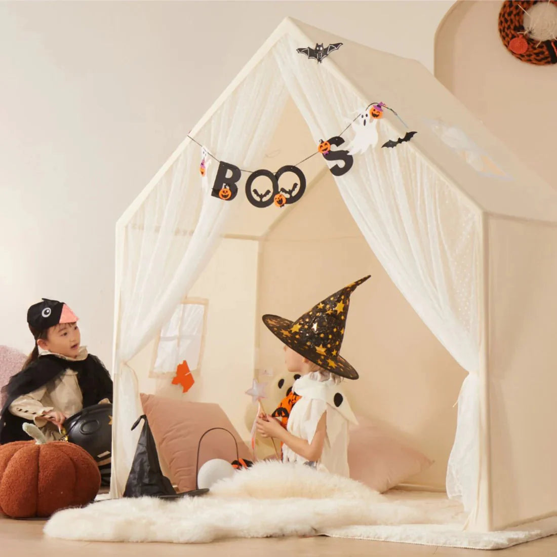 Can You Use a Small House Tent for Halloween Storytelling - Tiny Land INC