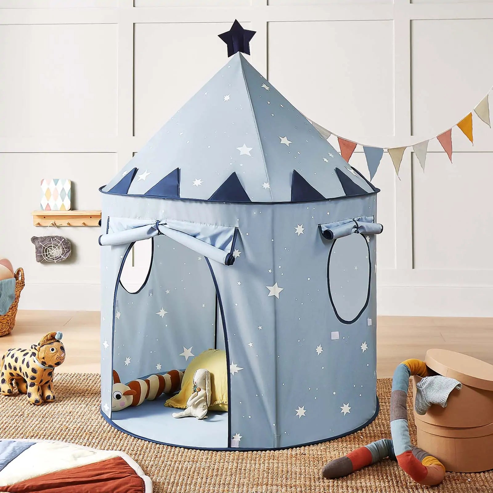 Kids Tent – Starry Blue Indoor Play Tent for Children Tiny Land