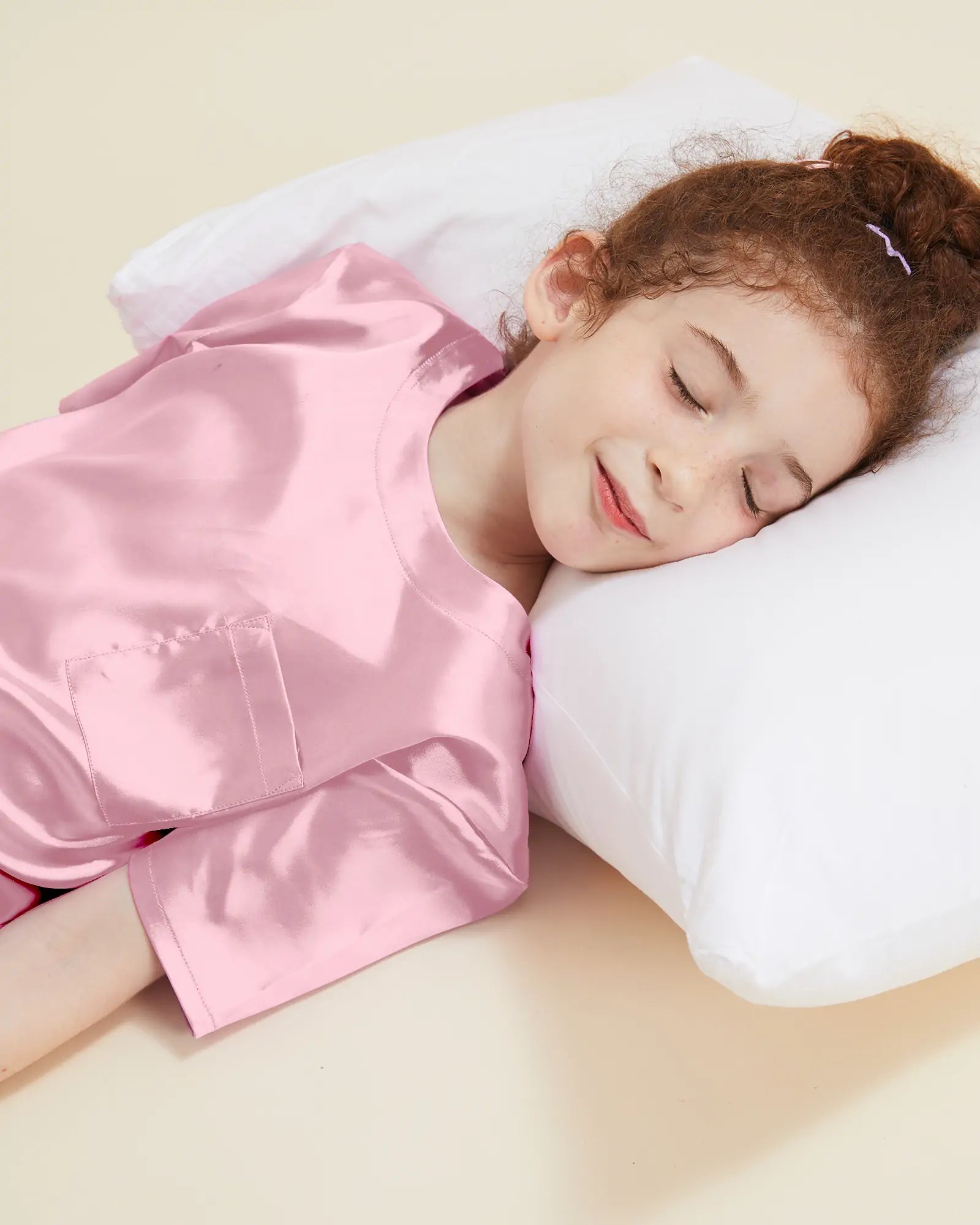 Girls Pajama Sets Short Pants - Blush Pink - Tiny Land INC