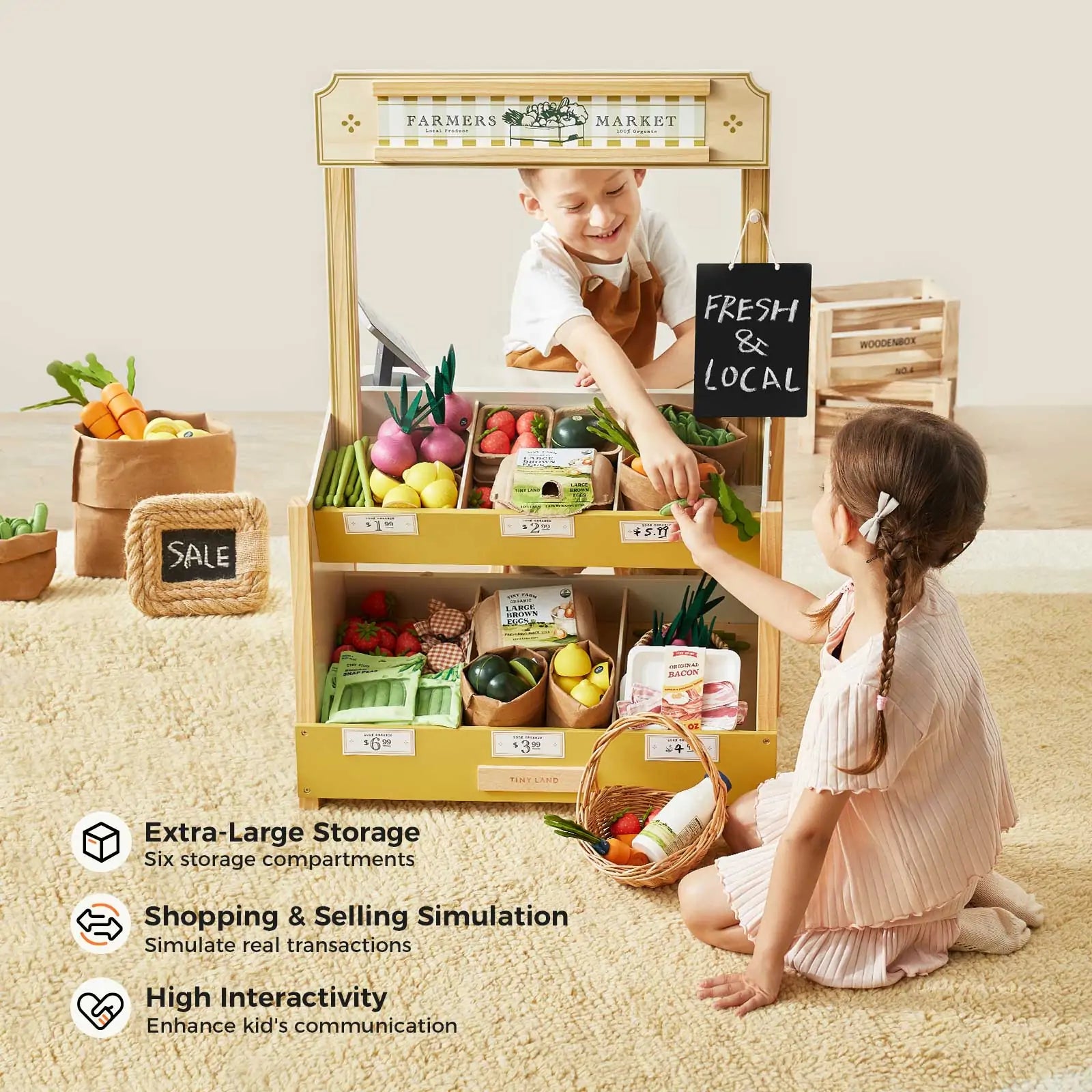 Tiny Land® Kid's Grocery Store Playset