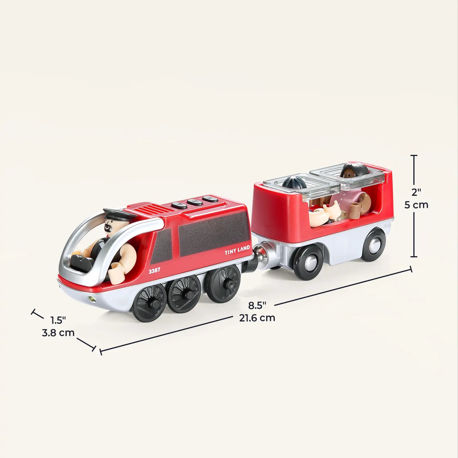 Tiny Land® Dual-Color Electric Toy Train