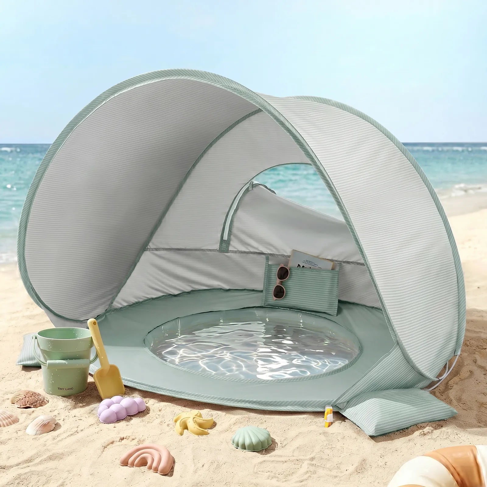 beach tent infant Pop Up Baby Beach Tent & Portable Shade with Pool