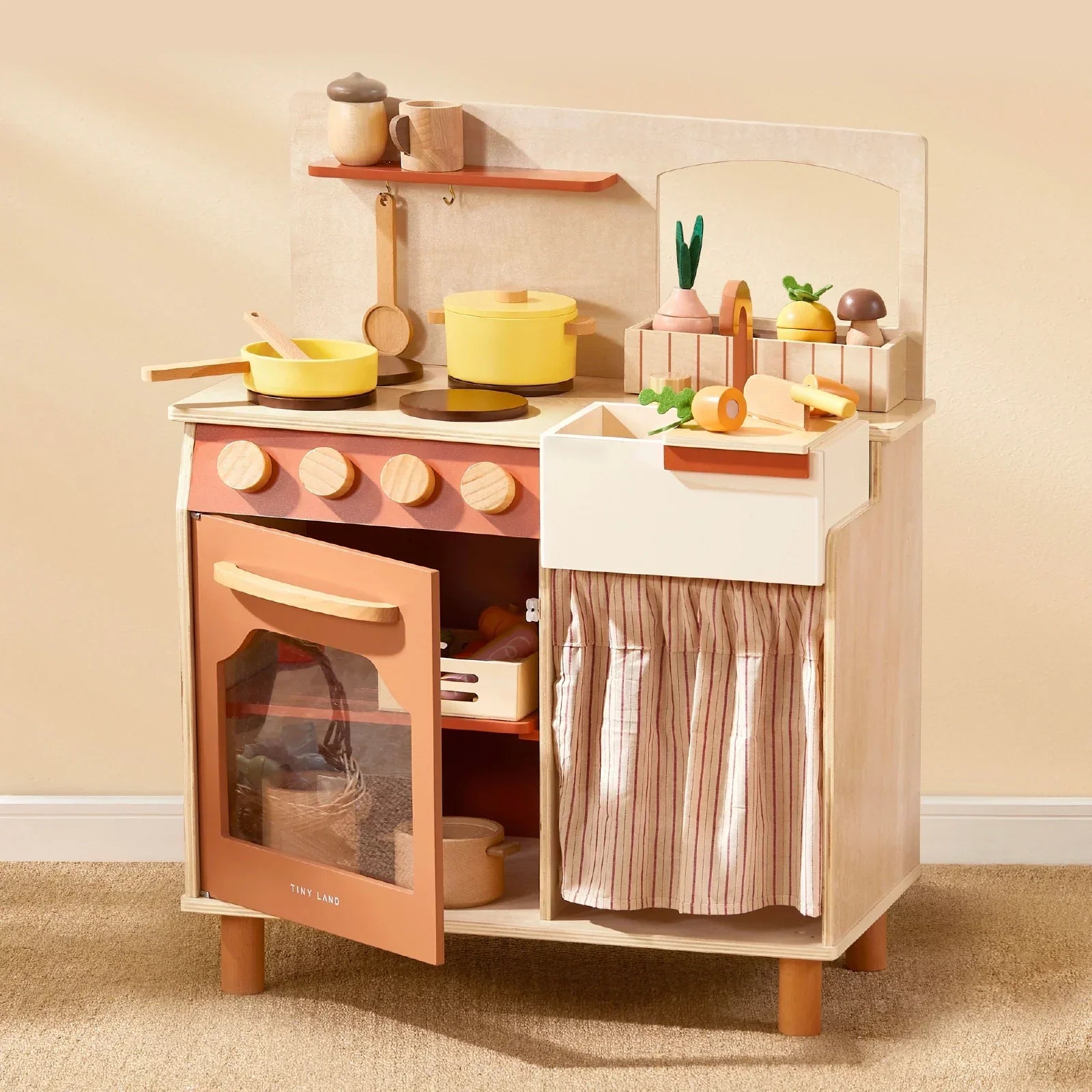 Tiny Land Modern Versatile Play Kitchen: An Artistic Take on Kids Pretend Play