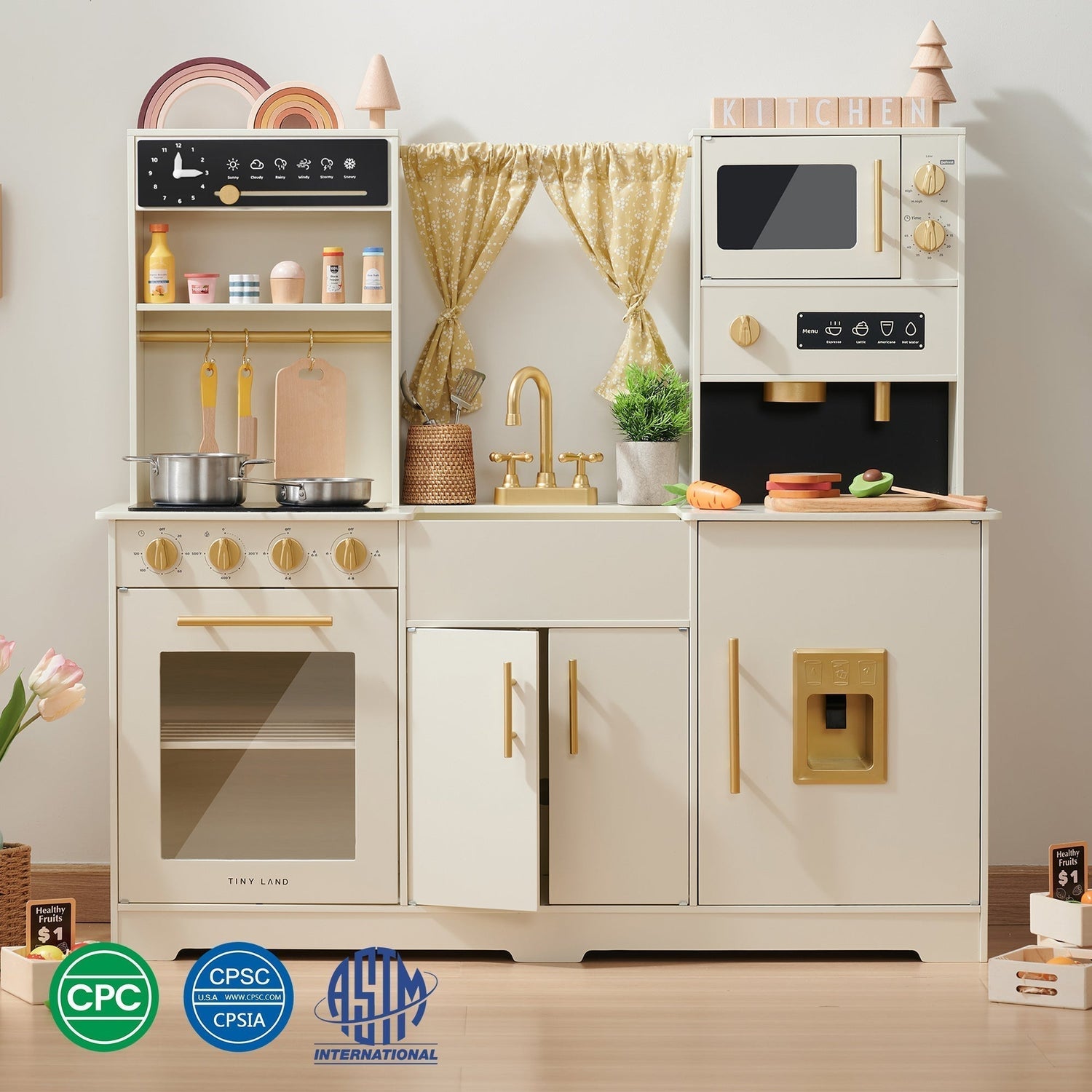 Best Safe & Non-Toxic Play Kitchens for Toddlers 2026 | Tiny Land Certified & Kid-Friendly