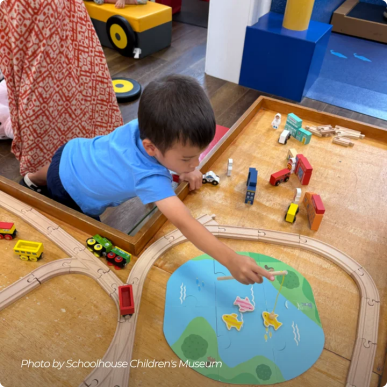 Tiny Land's Train Set Joins the Play Experience at Schoolhouse Children's Museum