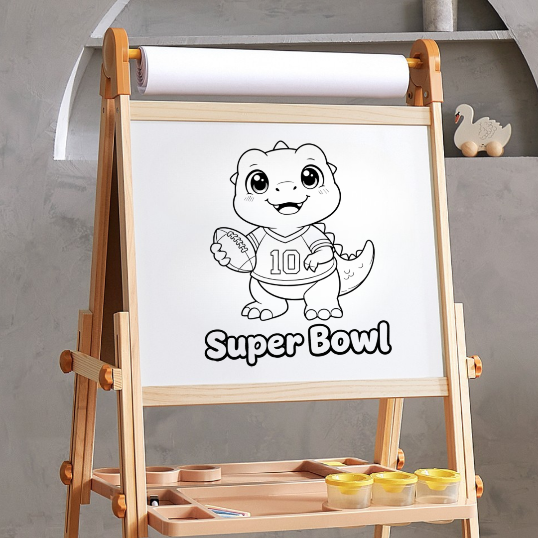Free Super Bowl–inspired Coloring Pages for Kids