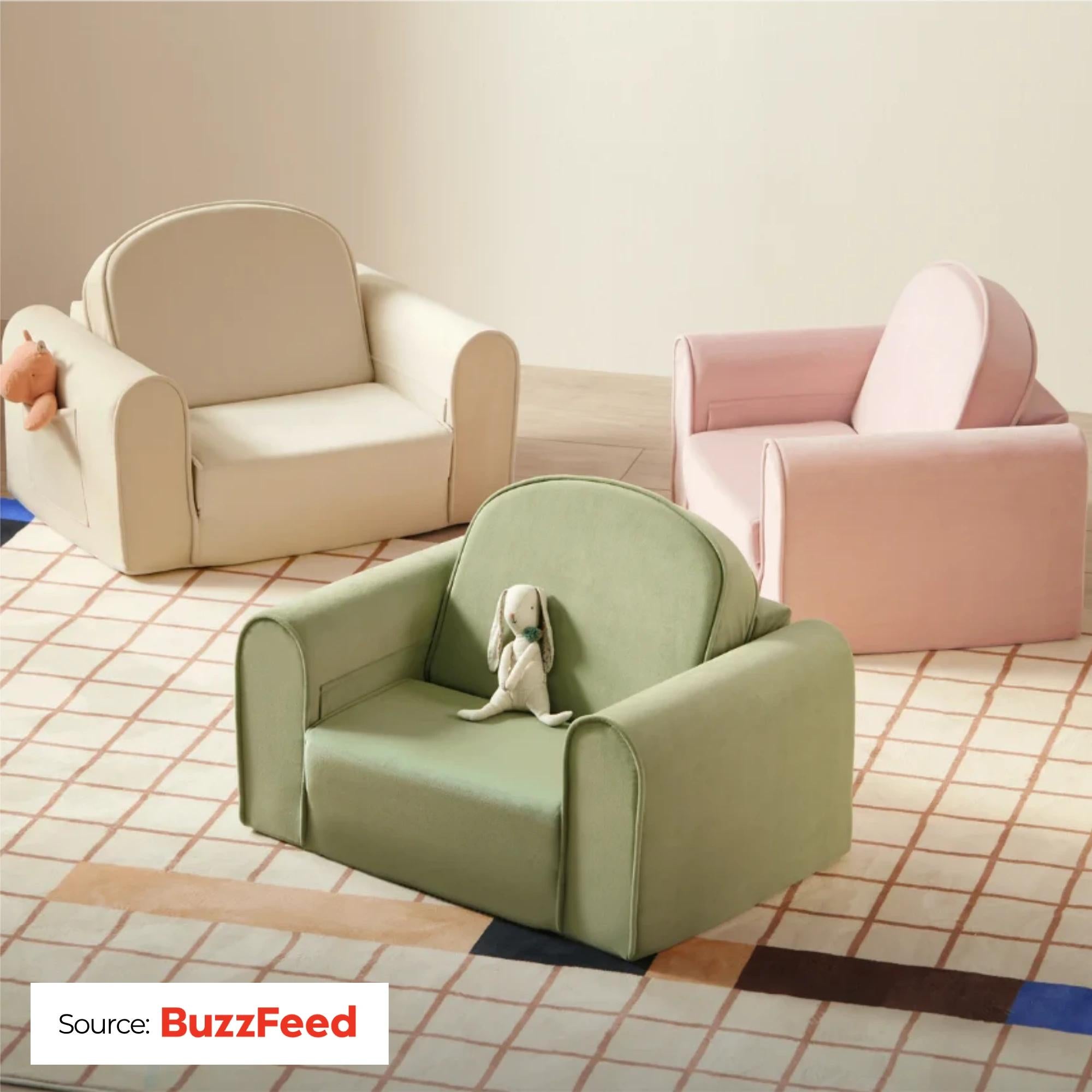 Tiny Land 2-in-1 Foldable Kids Couch Featured by BuzzFeed Shopping