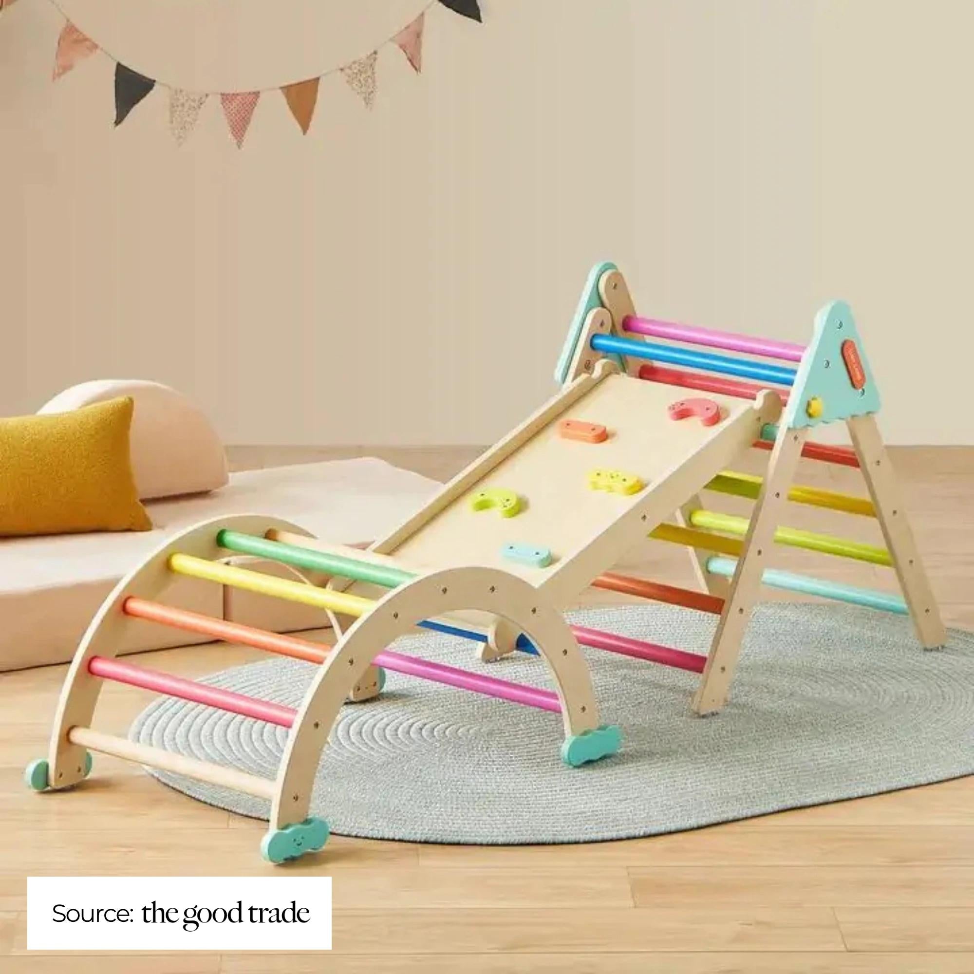 Tiny Land 7-in-1 Pikler Triangle Set Named One of The Good Trade’s Best Pikler Triangle Sets