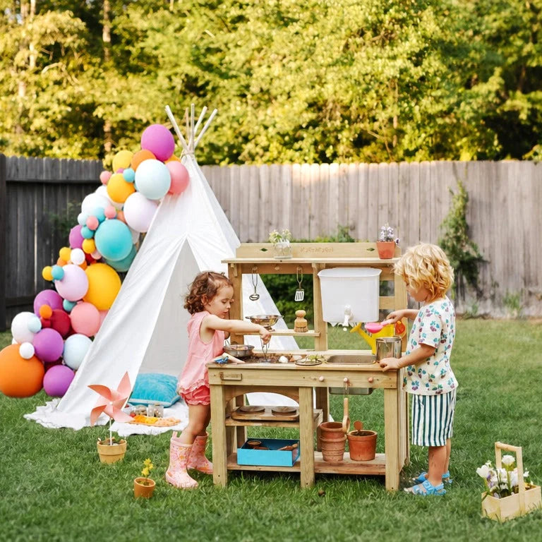 As Seen in The Everymom: Tiny Land Outdoor Mud Kitchen Featured in 2026 Kids Outdoor Toy Guide