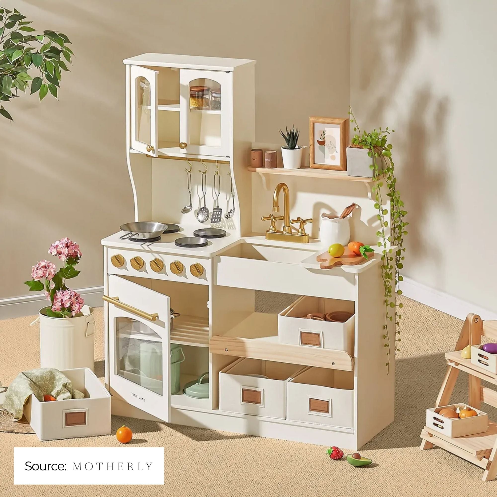 Tiny Land Montessori-Style Play Kitchen: As Featured in Motherly
