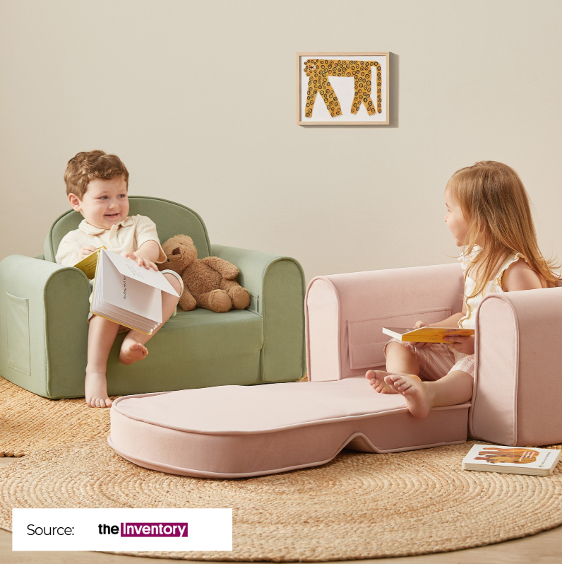 Tiny Land 2-in-1 Kids Couch Featured by The Inventory
