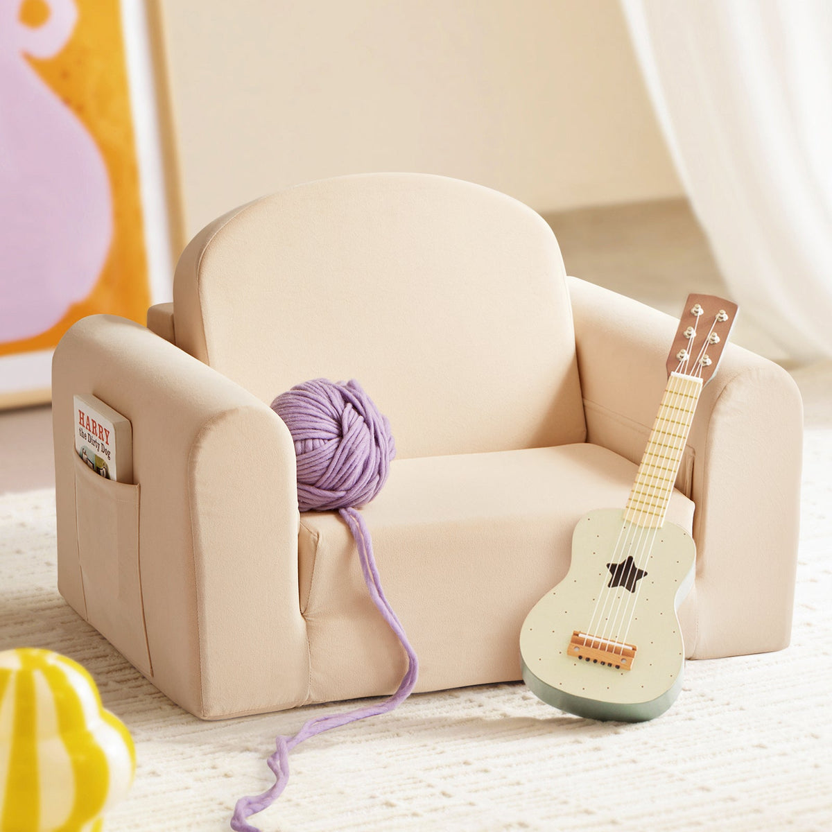 Tiny Land 2-in-1 Foldable Kids Couch Featured by BuzzFeed Shopping