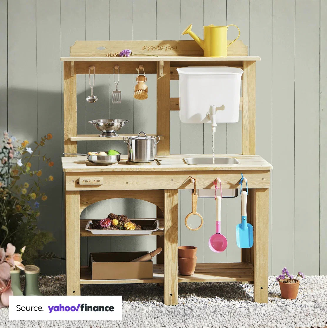 Tiny Land DuoPlay Mud Kitchen: As Featured in Yahoo Finance