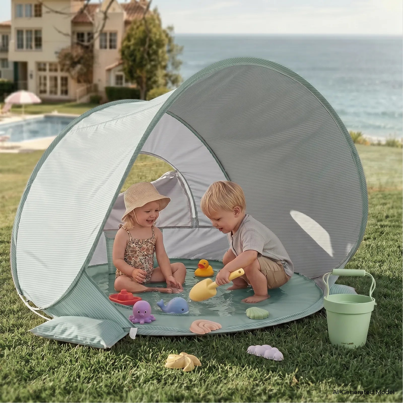 New Tiny Land Toddler Beach Tent: The Ultimate 4-in-1 Summer Travel Play Essential