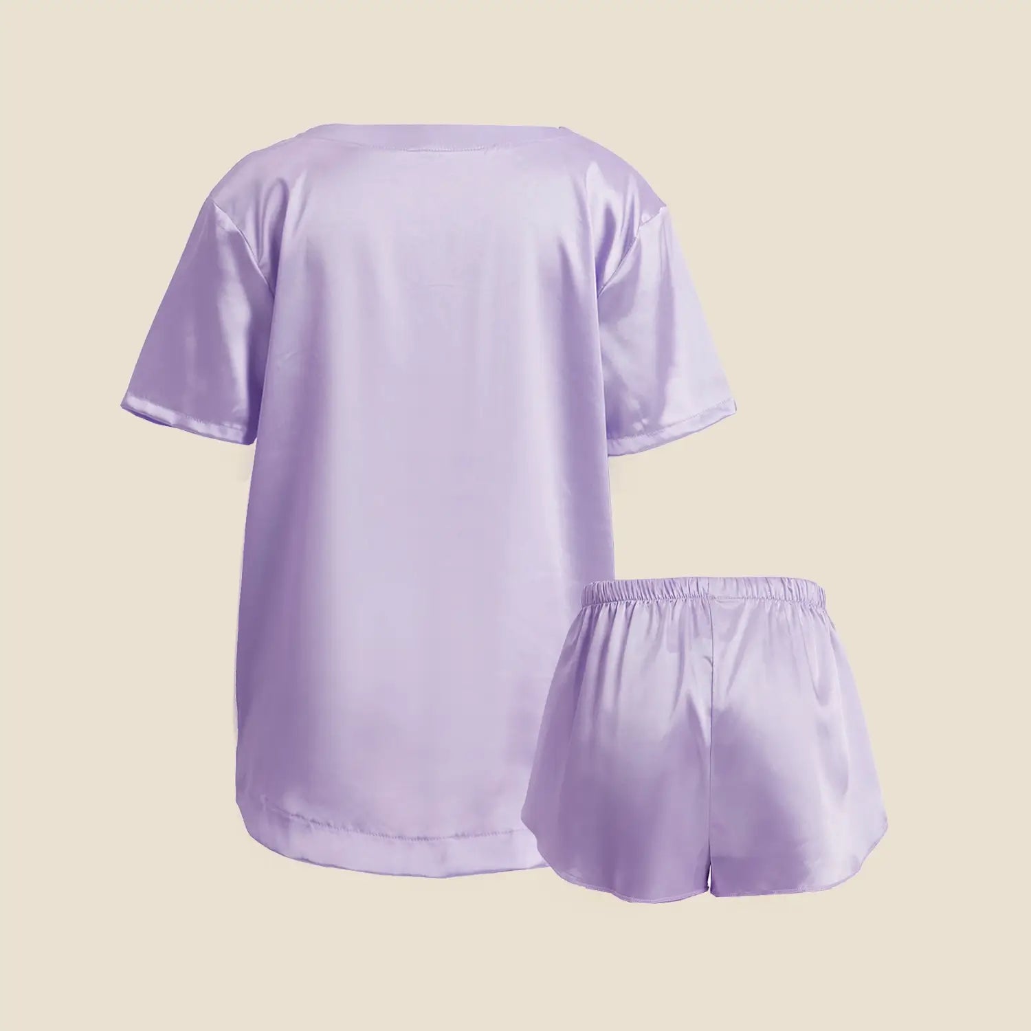 Girls Pajama Sets Short Pants - Purple