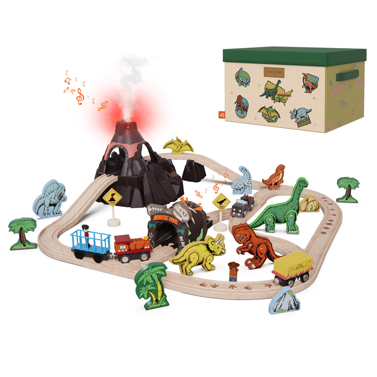 Tiny Land® Dinosaur Adventure Train 54 Pcs