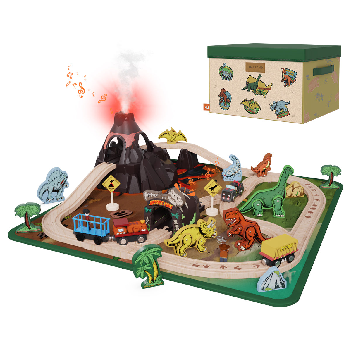 Tiny Land® Dinosaur Adventure Train 54 Pcs