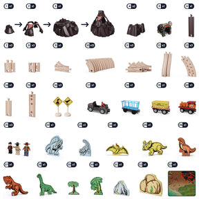 Tiny Land® Dinosaur Adventure Train 54 Pcs