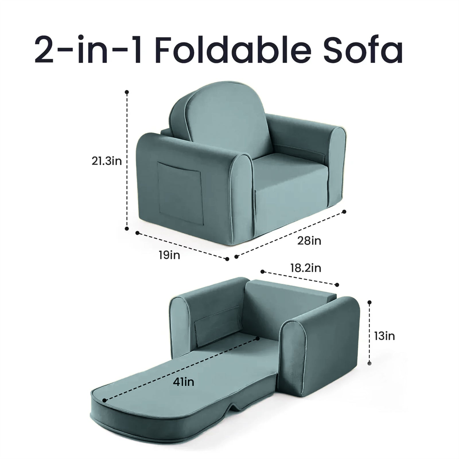 Tiny Land® GentleSnug Kids Sofa Chair