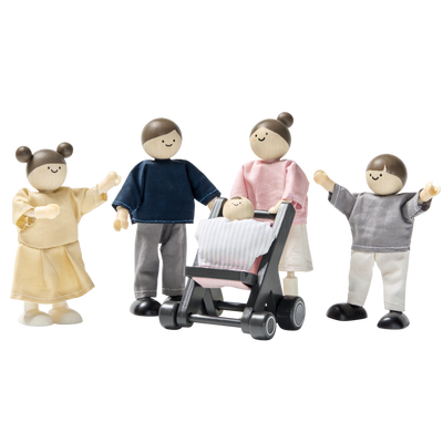 Wooden Dollhouse Dolls