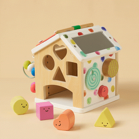 Tiny Land® Cottage Activity Cube - Rainbow