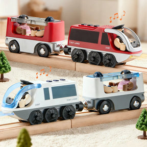 Tiny Land® Dual-Color Electric Toy Train