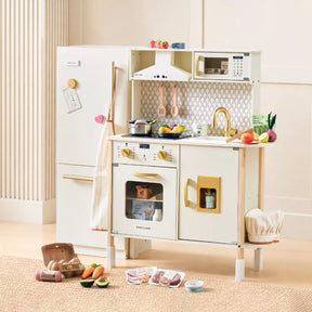 Tiny Land® Farm-to-Table Play Set: Interactive Kitchen, Storage Fridge & Organic Food Collection