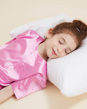 Girls Pajama Sets Short Pants - Rose Red