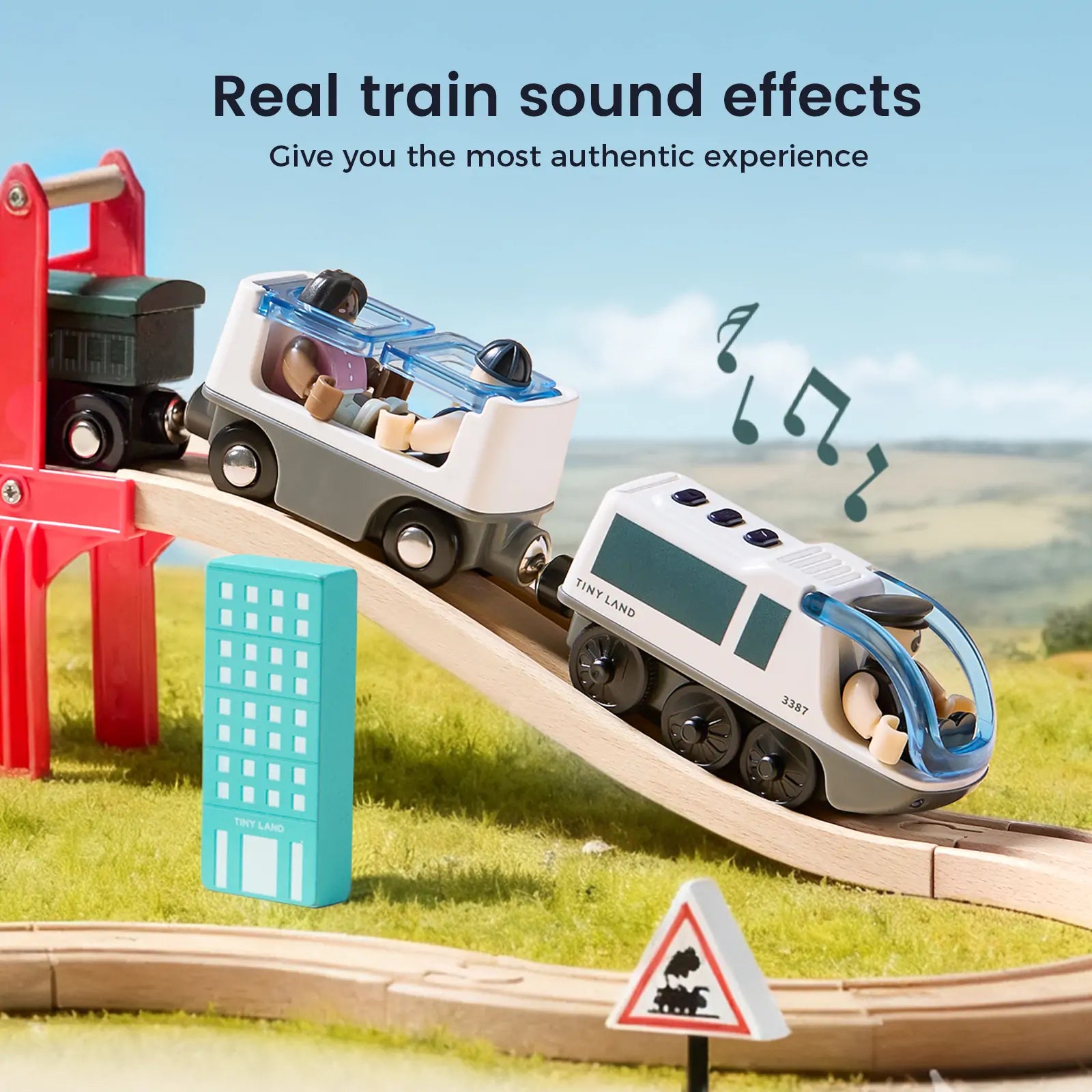 Tiny Land® Dual-Color Electric Toy Train