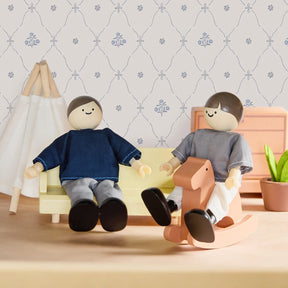 Tiny Land® Wooden Dollhouse Dolls