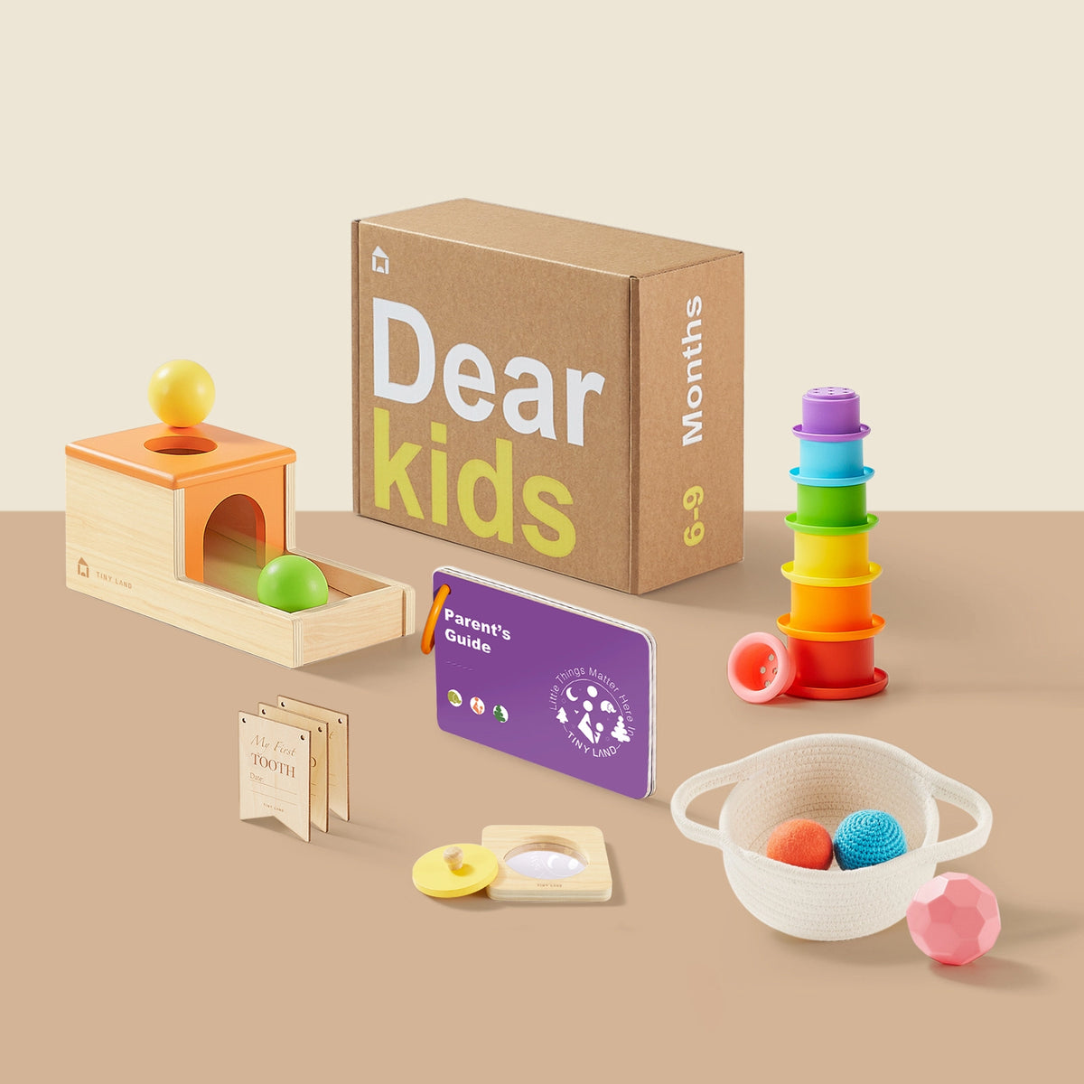 Tiny Land® Montessori Toys for Newborns (6–9 Months)