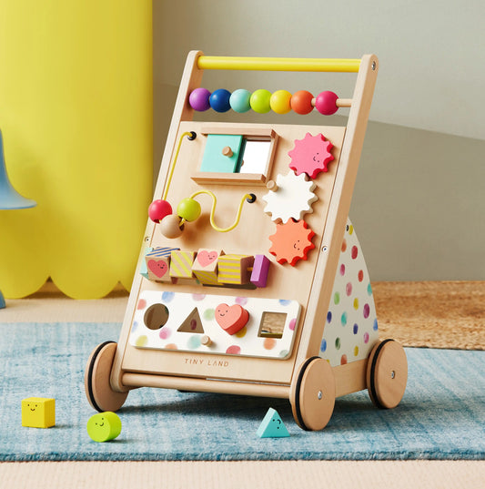 Tiny Land® Premium Natural Wooden Activity Walker Cover