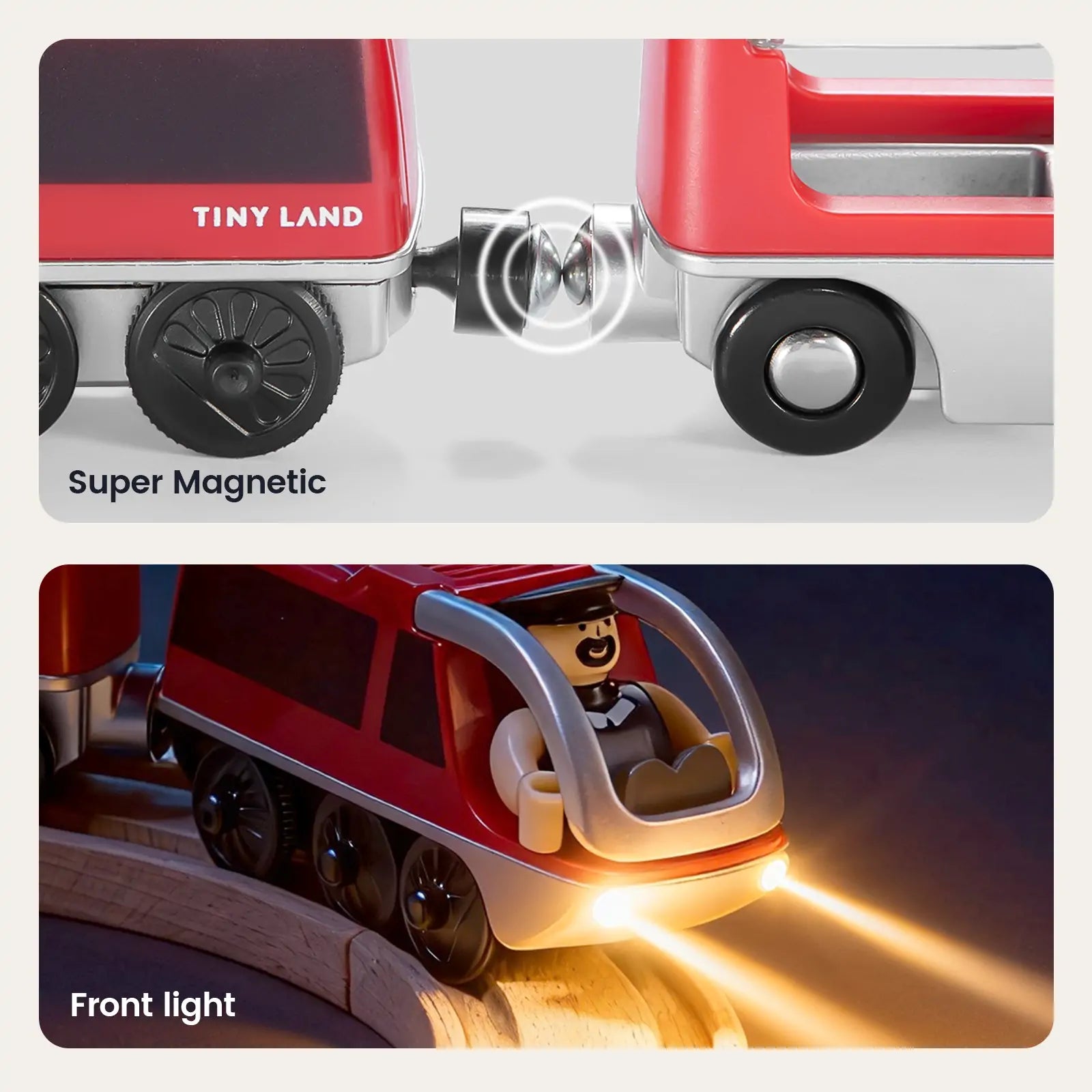 Tiny Land® Dual-Color Electric Toy Train
