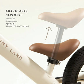 Tiny Land® Balance Bike - Milky White - Tiny Land INC