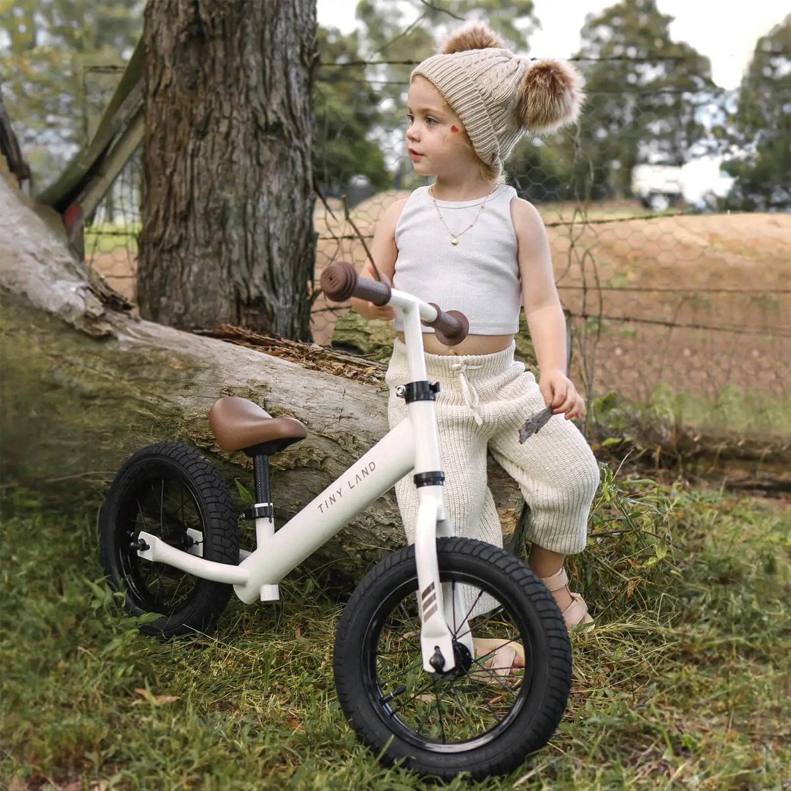Tiny Land® Balance Bike - Milky White - Tiny Land INC