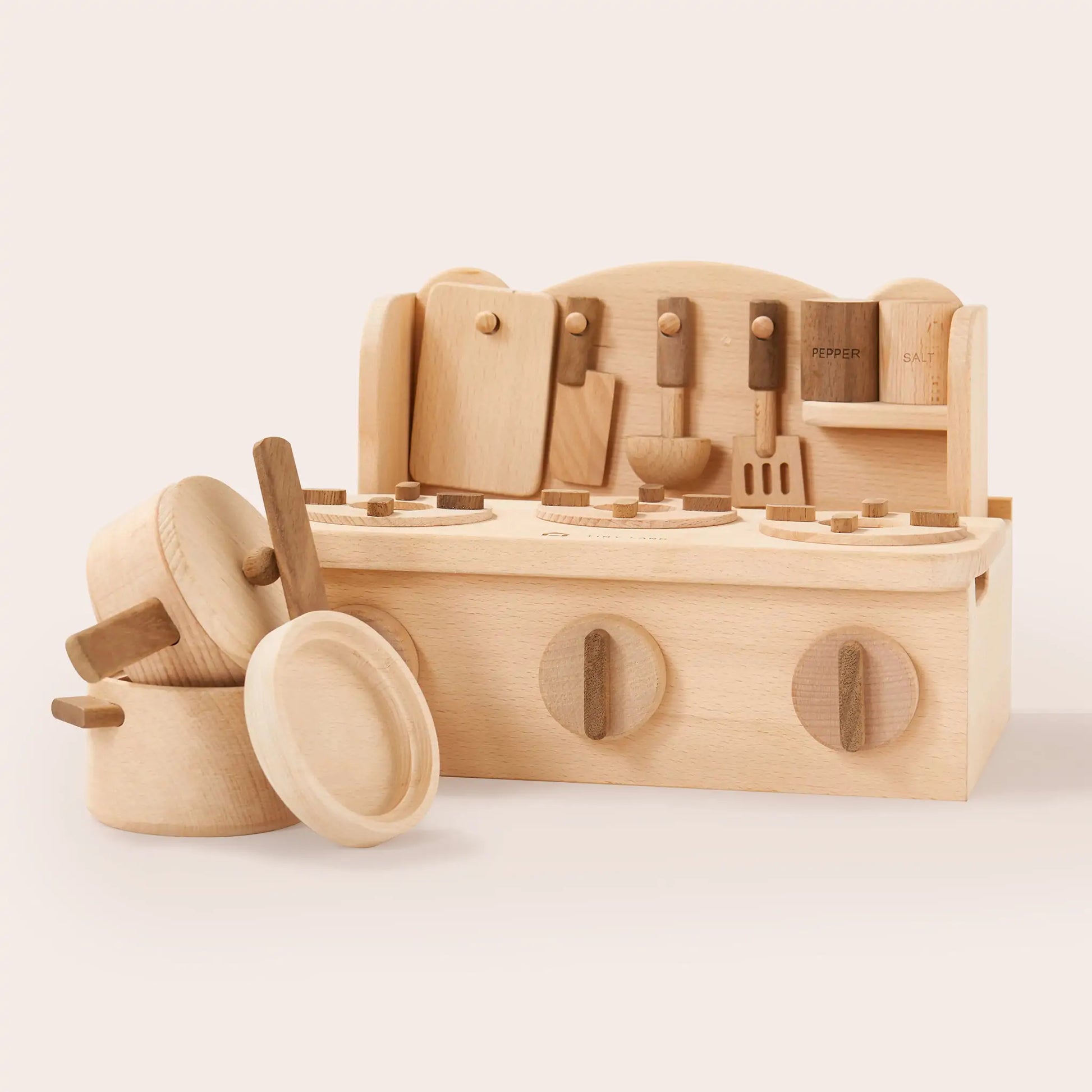 Tiny Land® Wooden Stove Cooking Toys 2