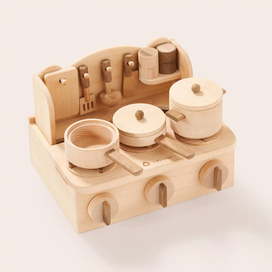 Tiny Land® Wooden Stove Cooking Toys Cover