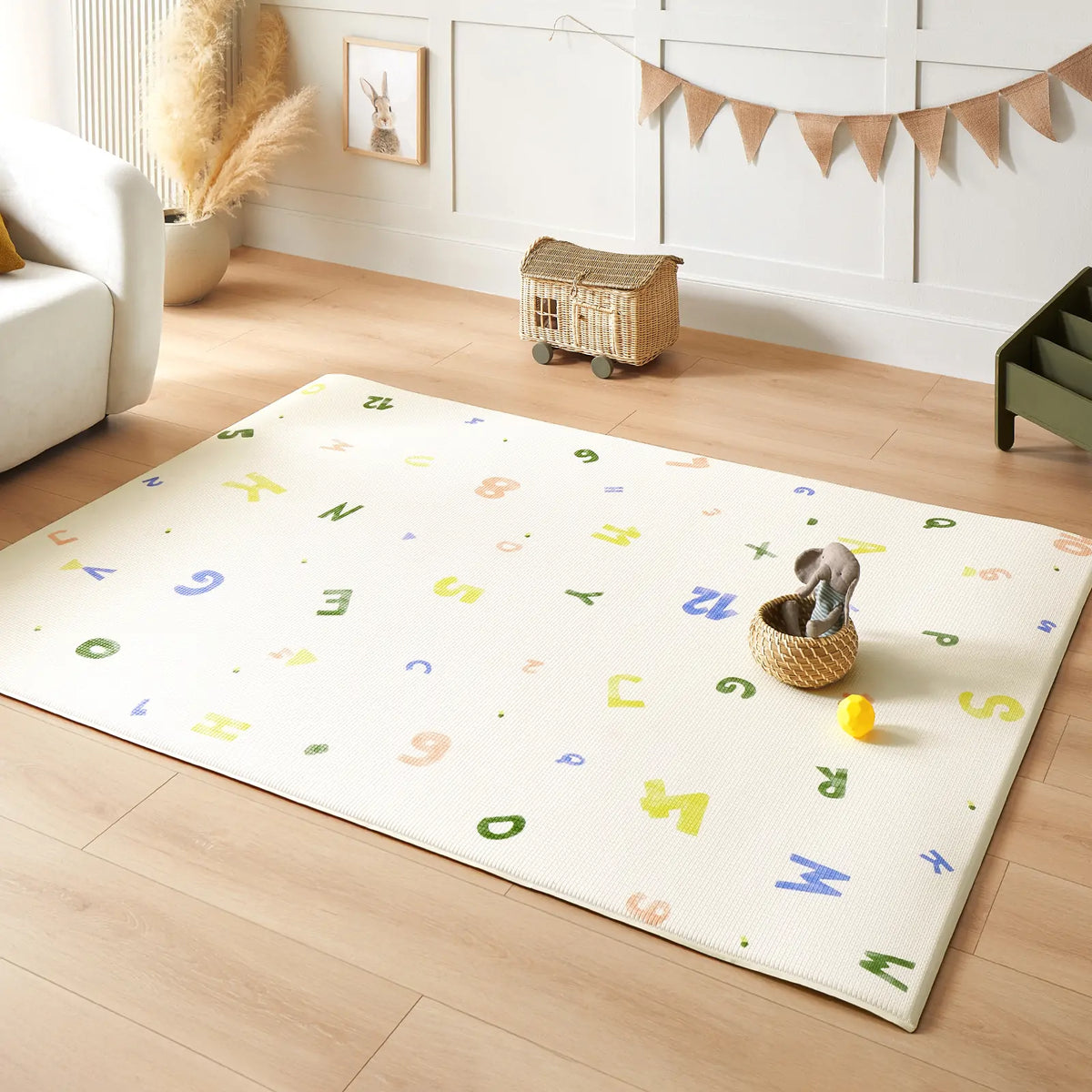 Tiny Land® Double - Sided Baby Playmat Alphabet Adventure - Tiny Land INC