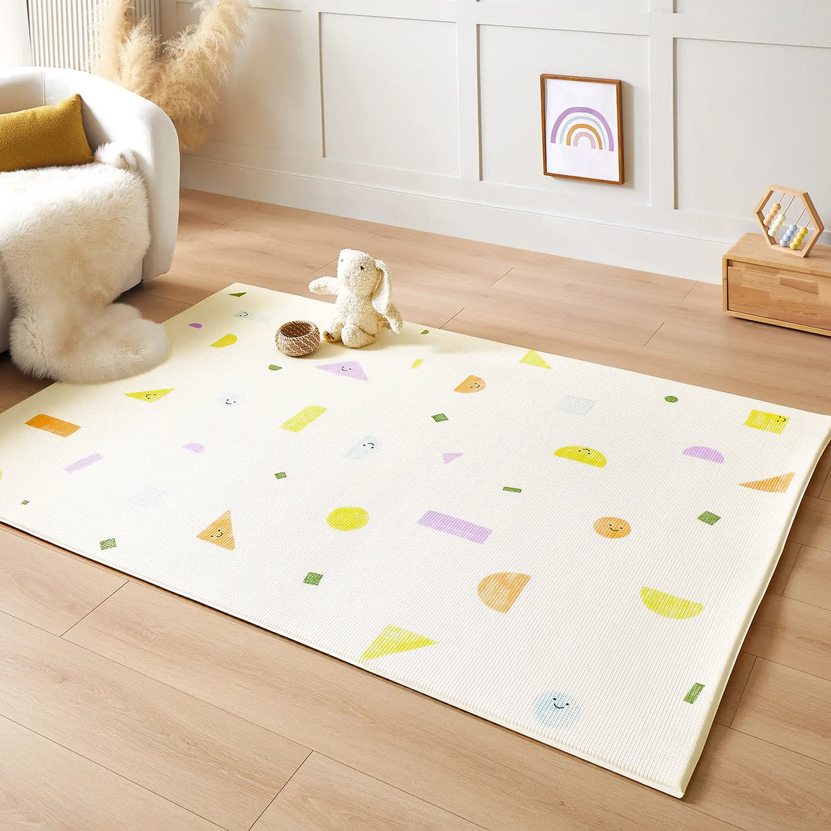 Tiny Land® Double - Sided Baby Playmat Smiley Quest - Tiny Land INC