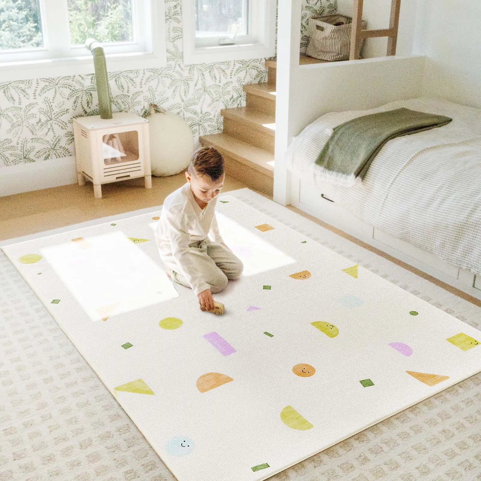 Tiny Land® Double - Sided Baby Playmat Smiley Quest - Tiny Land INC
