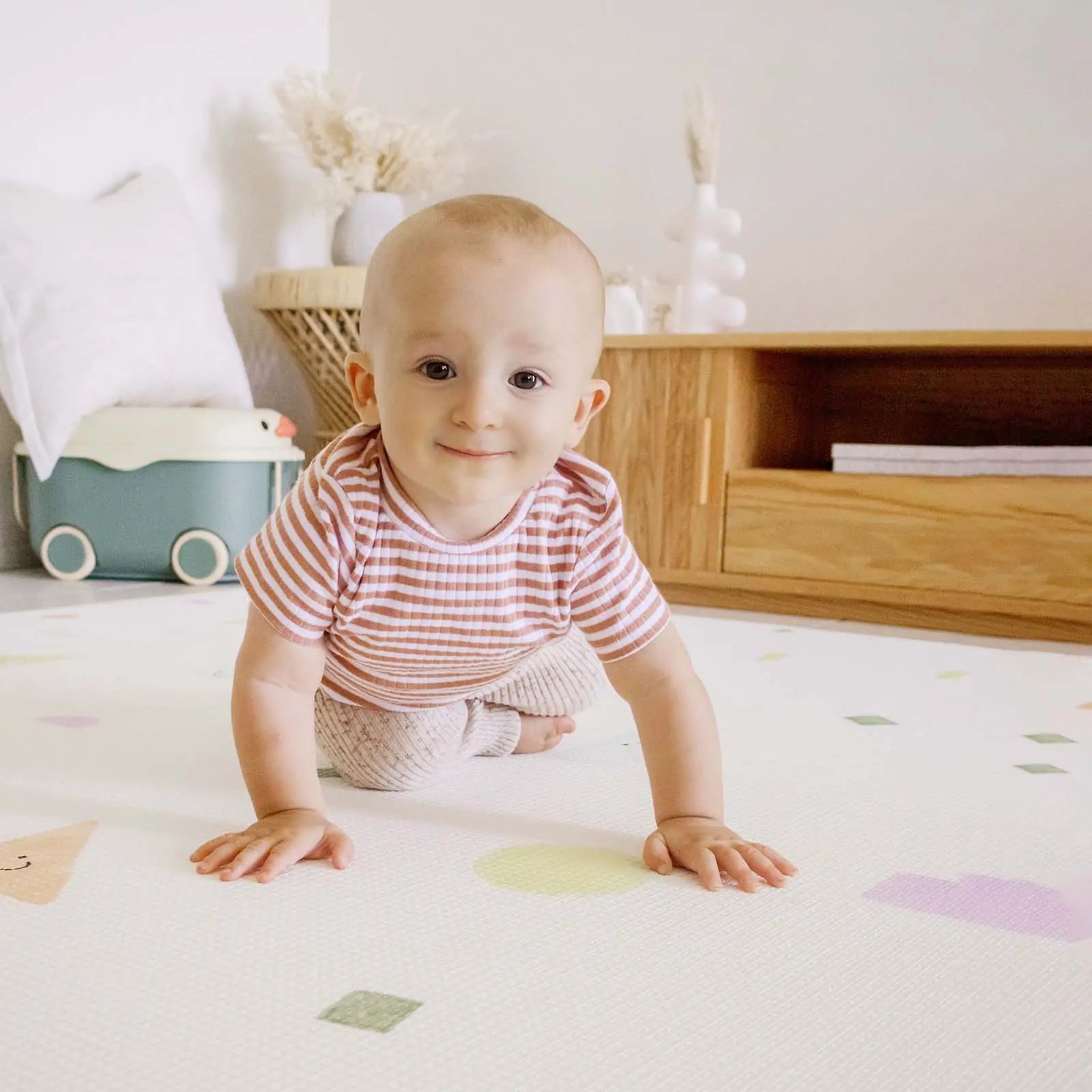 Tiny Land® Double - Sided Baby Playmat Smiley Quest - Tiny Land INC