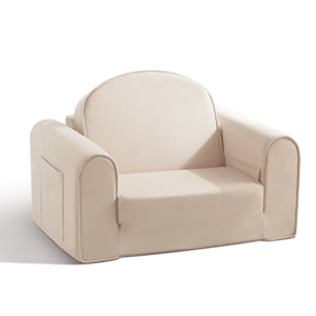 Tiny Land® CozyFold Toddler Sofa - Cream