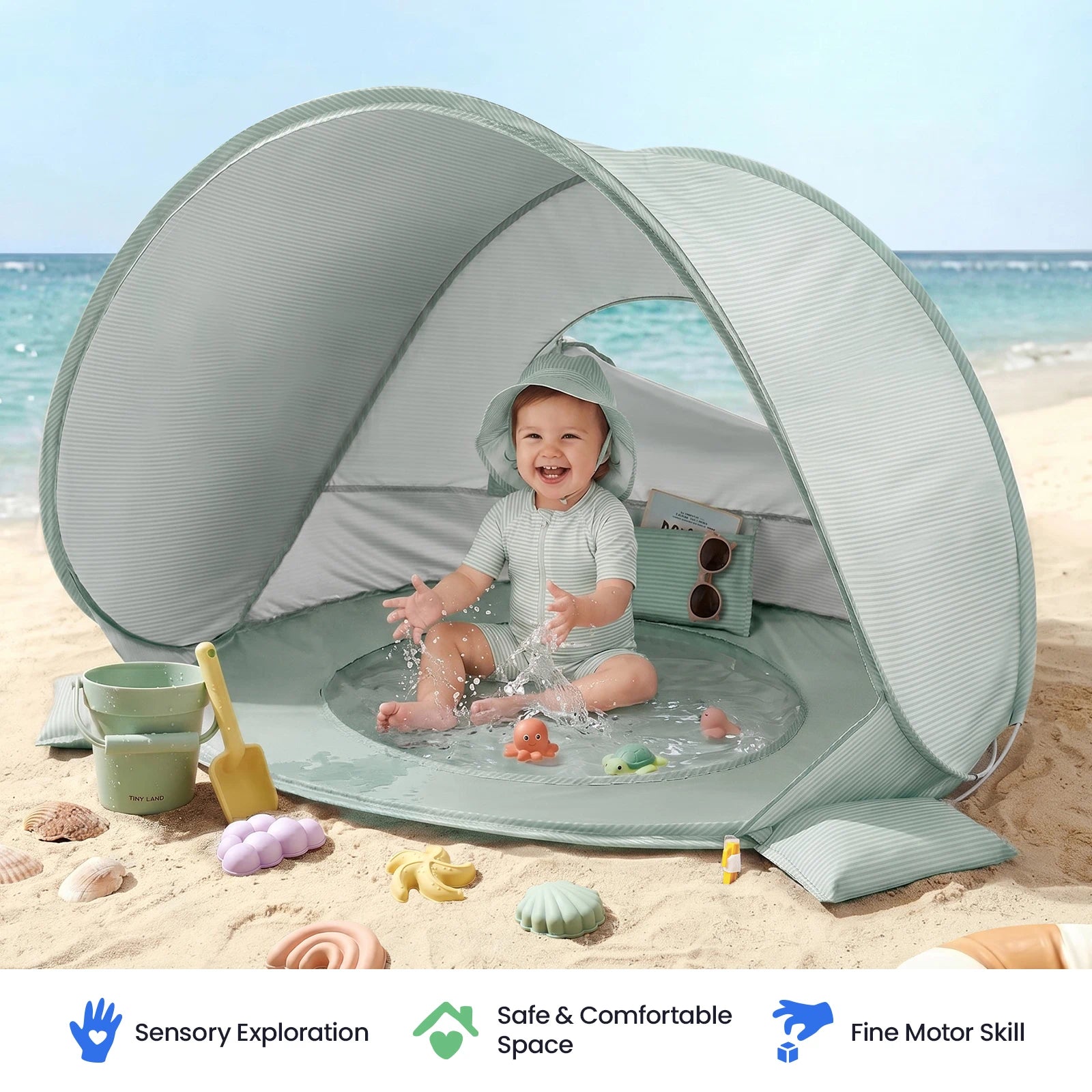 Tiny Land® 3-in-1 Baby Beach Tent