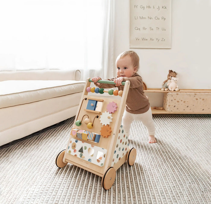 Baby using walker